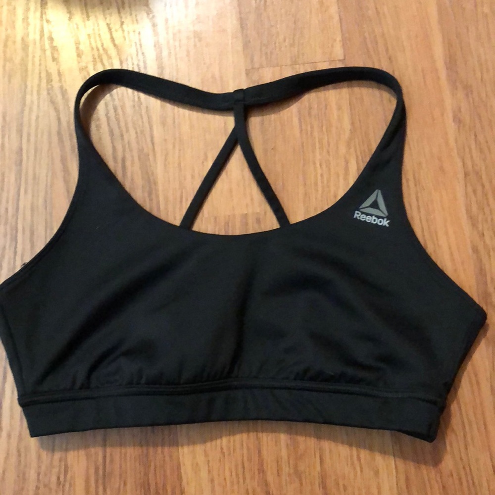 Reebok Tri Back Sports Bra, size M, black